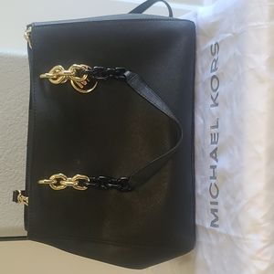 Michael Kors Black and gold chain purse